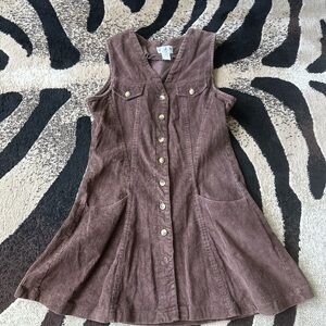Brown Corduroy Dress
